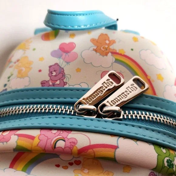 Loungefly Care Bears Mini Backpack 40th Anniversary All Over Pattern Bag - Picture 7 of 11